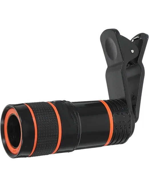 12X HD Optical Telephoto Clip-On Lens for Smartphones